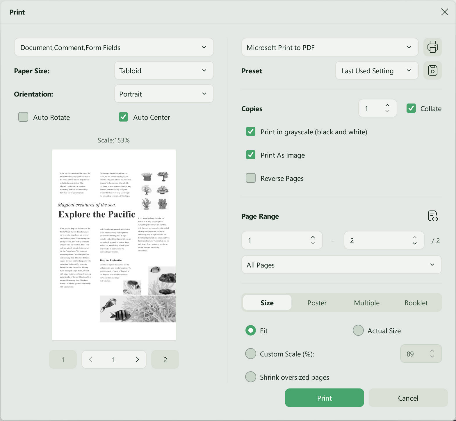 print protected pdf