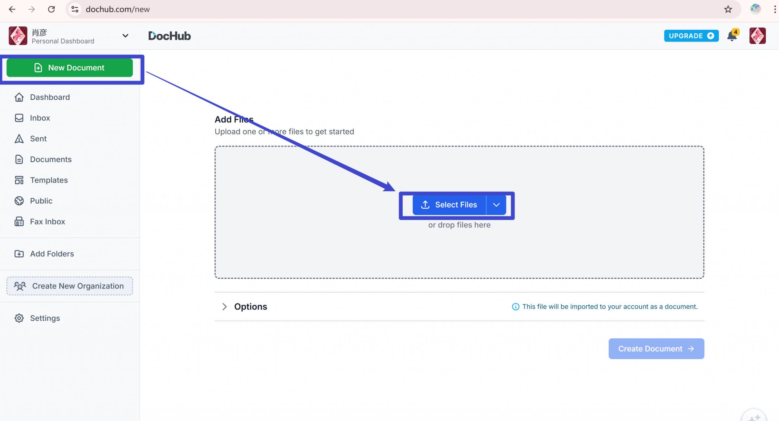 upload the pdf file
