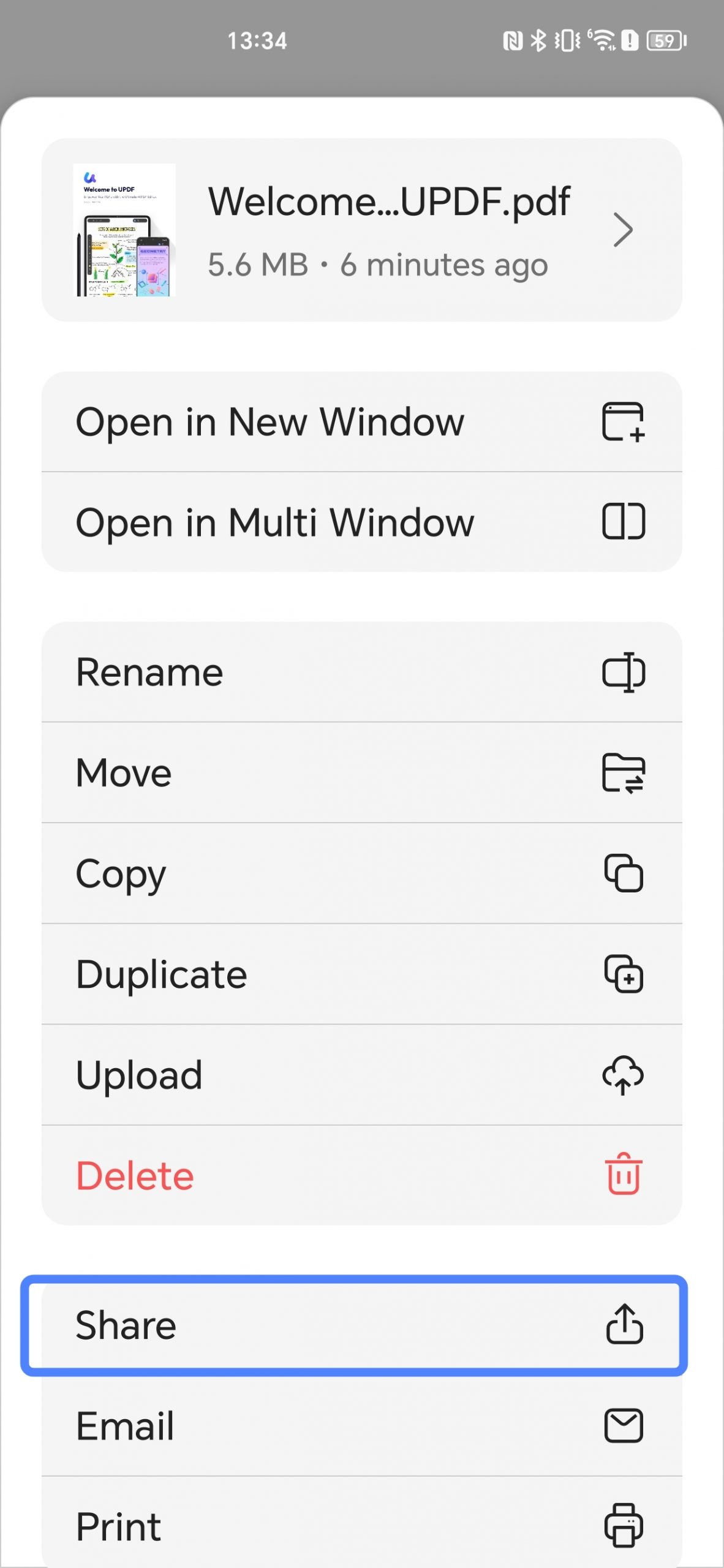 share pdf file