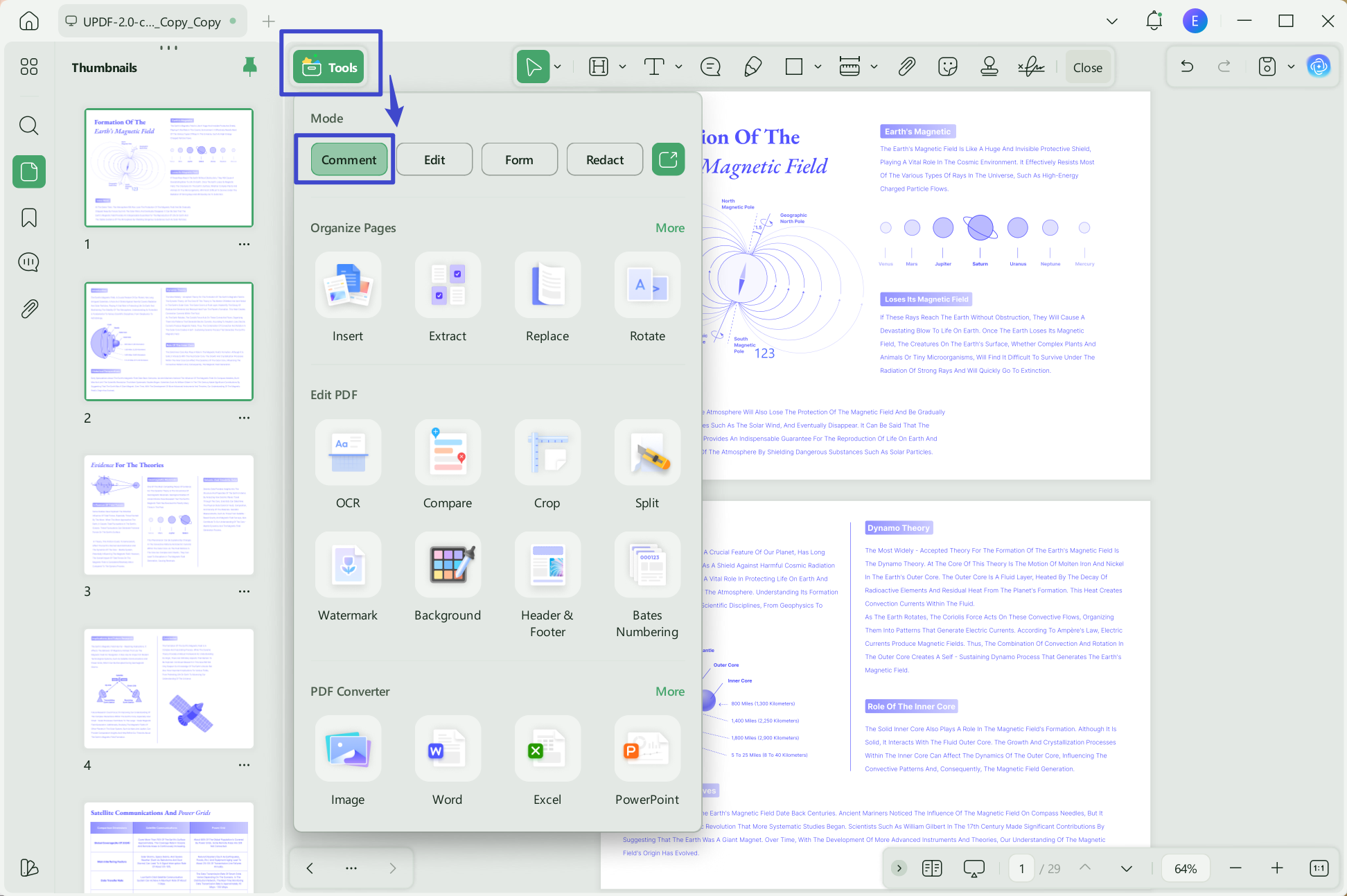 add shapes to pdf with comment feature