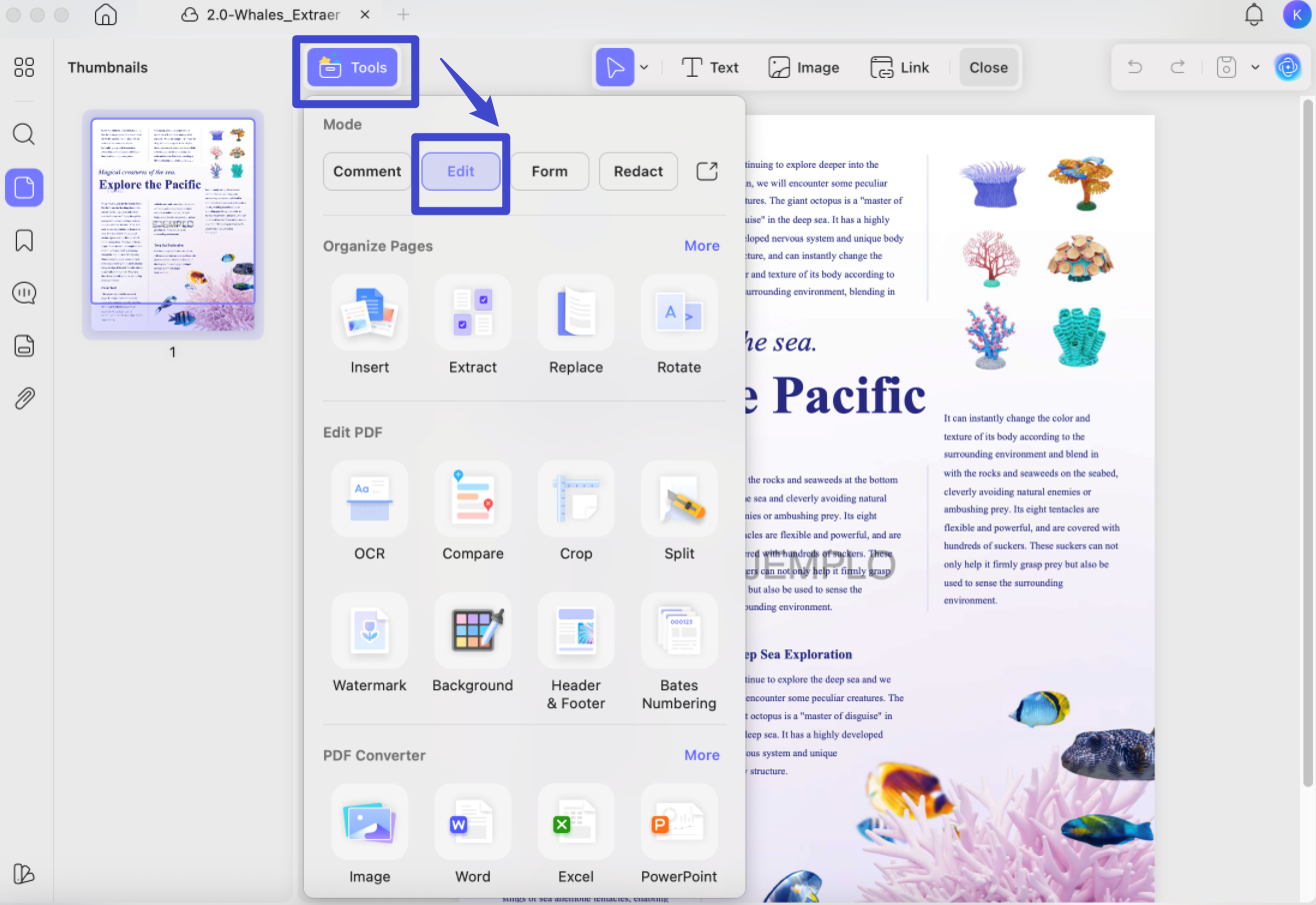 export images from pdf mac with edit feature
