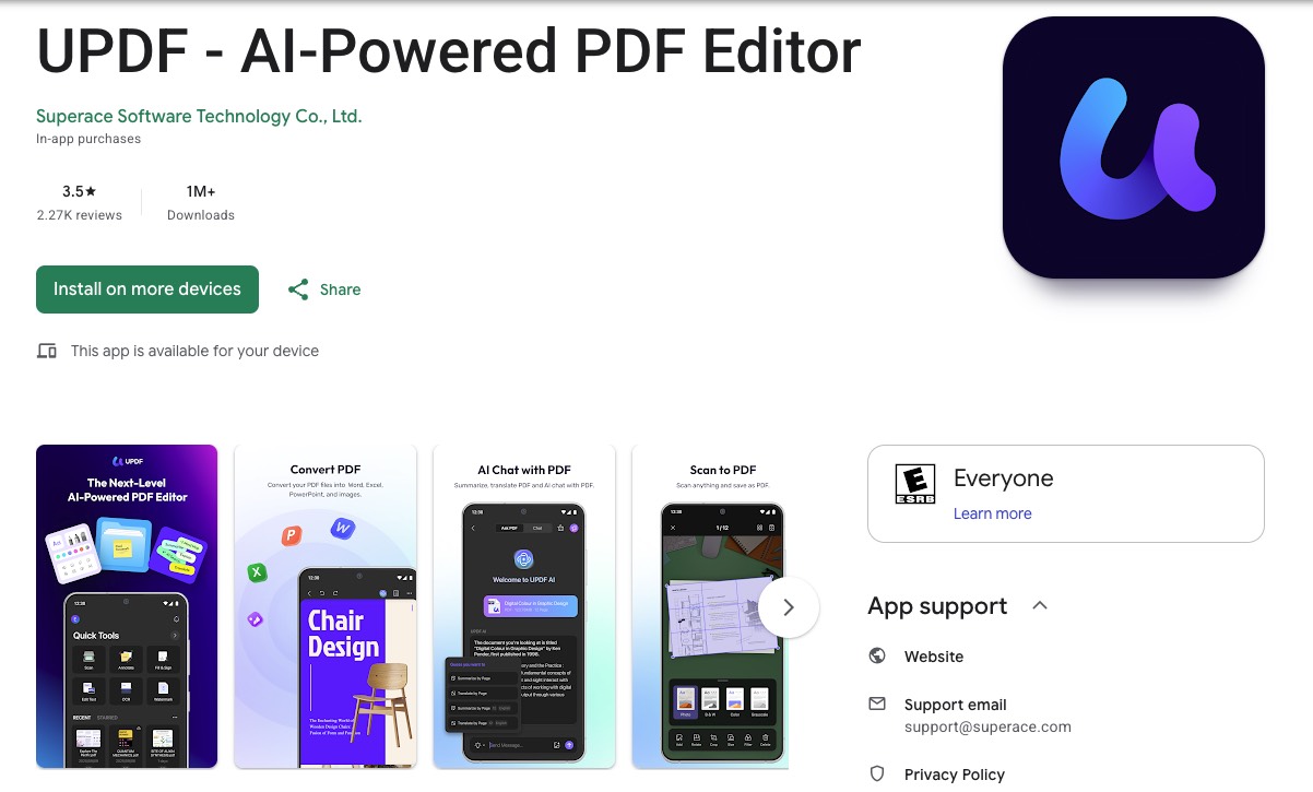 updf google play version sep 2026