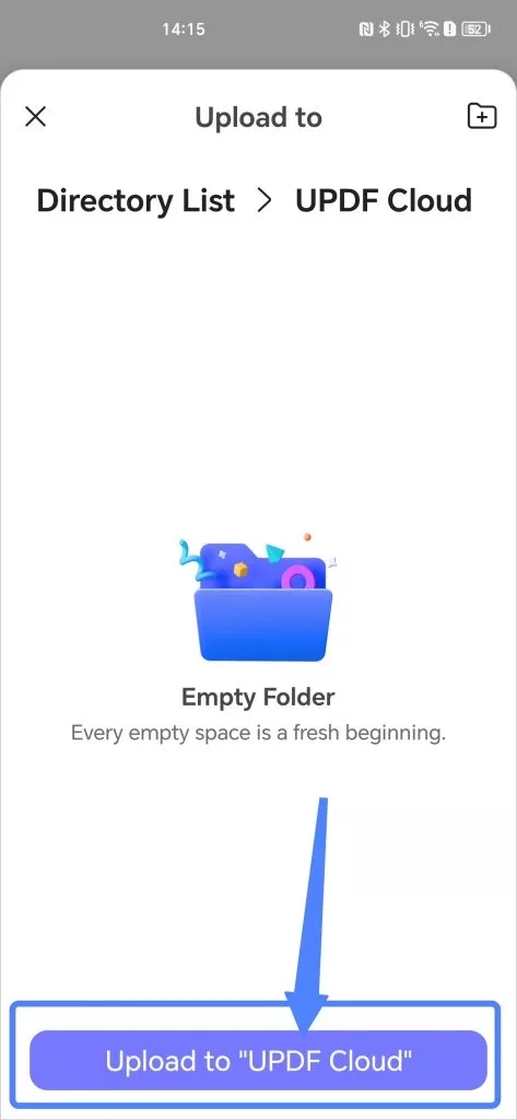 upload to updf cloud