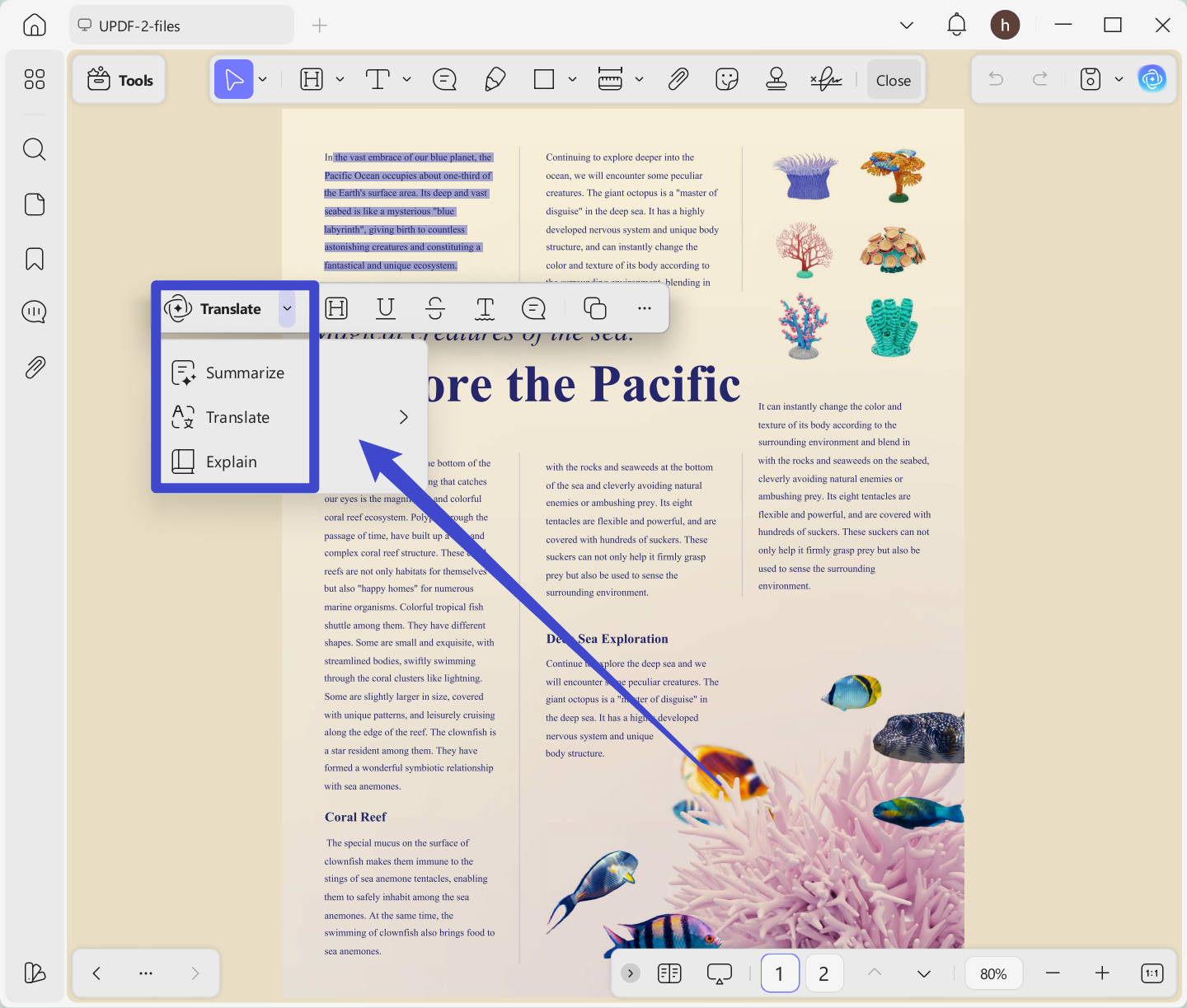 use AI to improve your reading experience with updf 