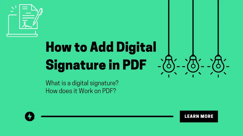 How to Add Digital Signature in PDF