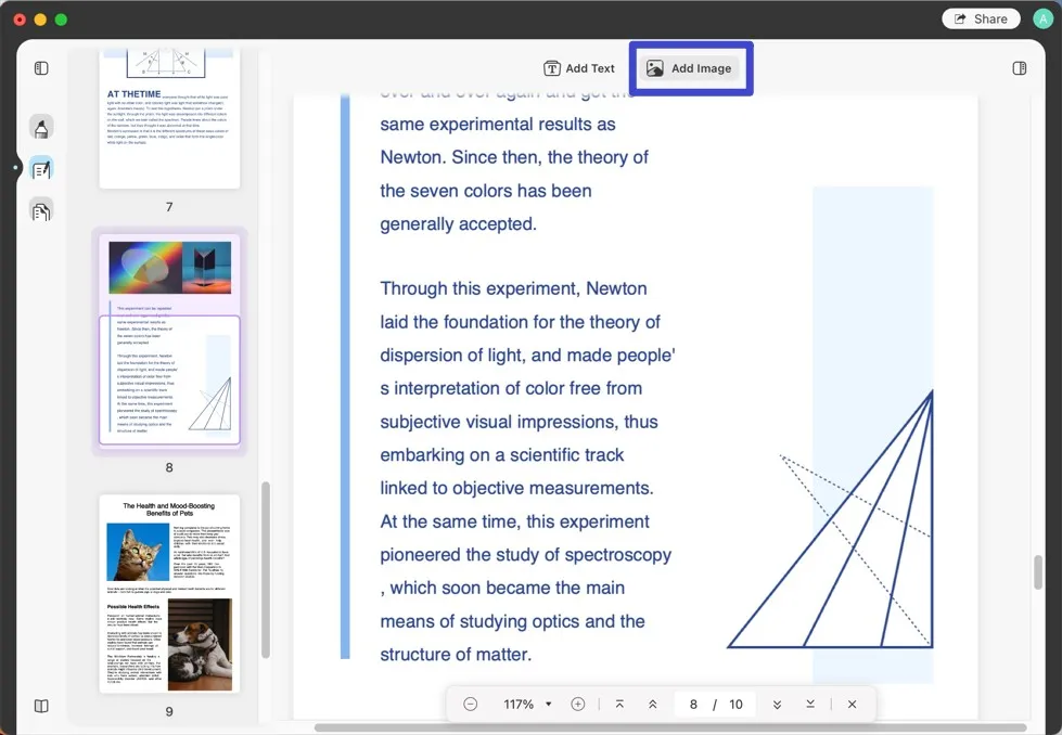 adicionar imagem ao pdf mac