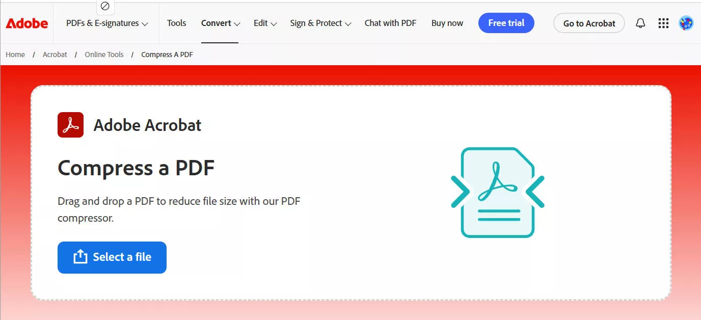 adobe acrobat online compress