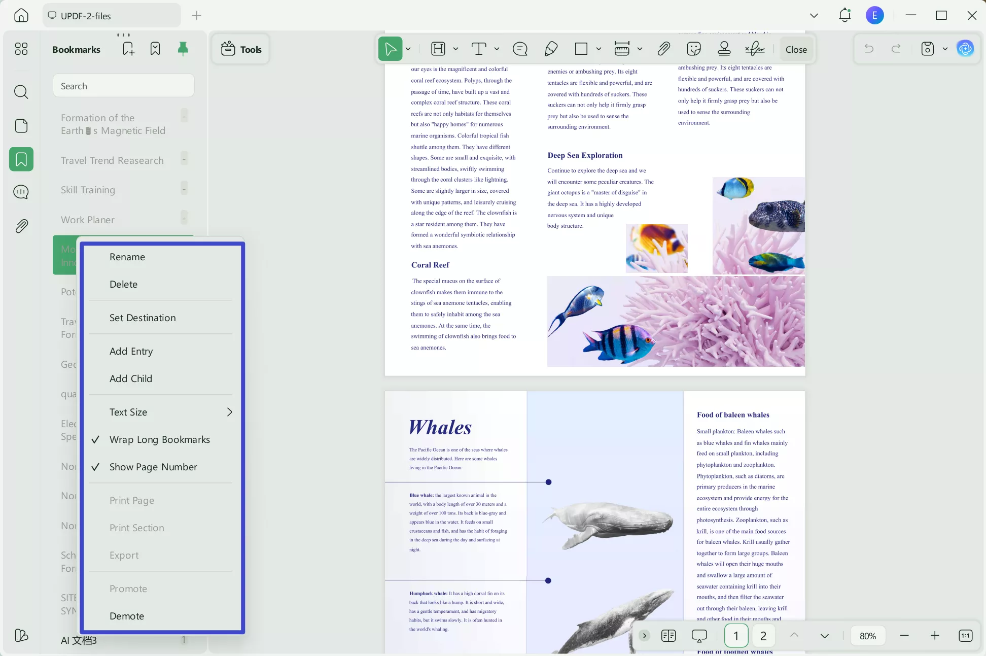 add child bookmarks to pdf free
