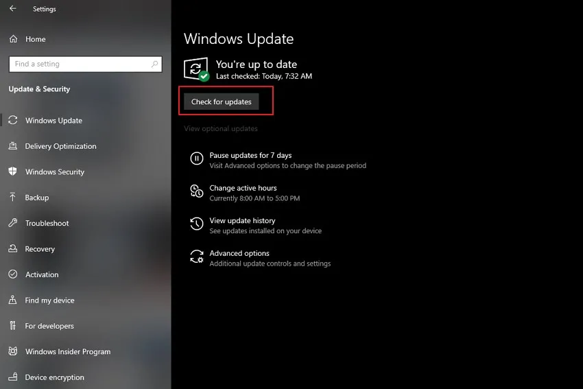 Suchen Sie nach einem Windows 11-Update