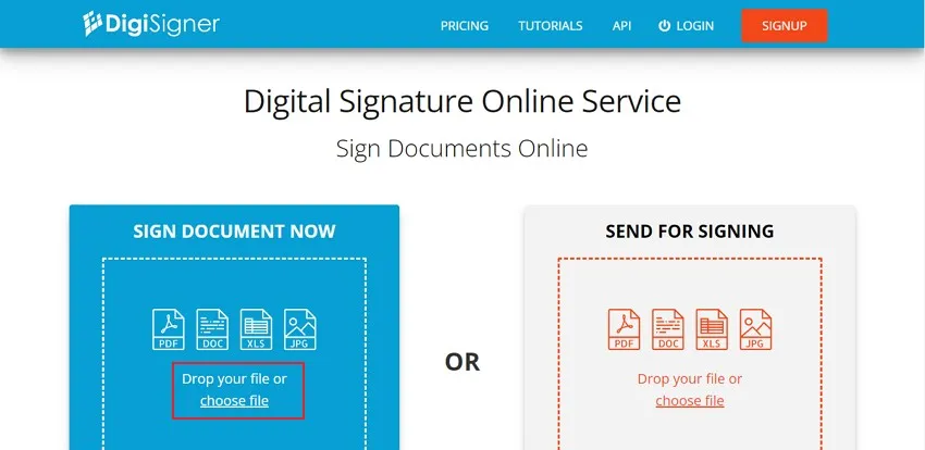Use digisigner to add digital signature 
