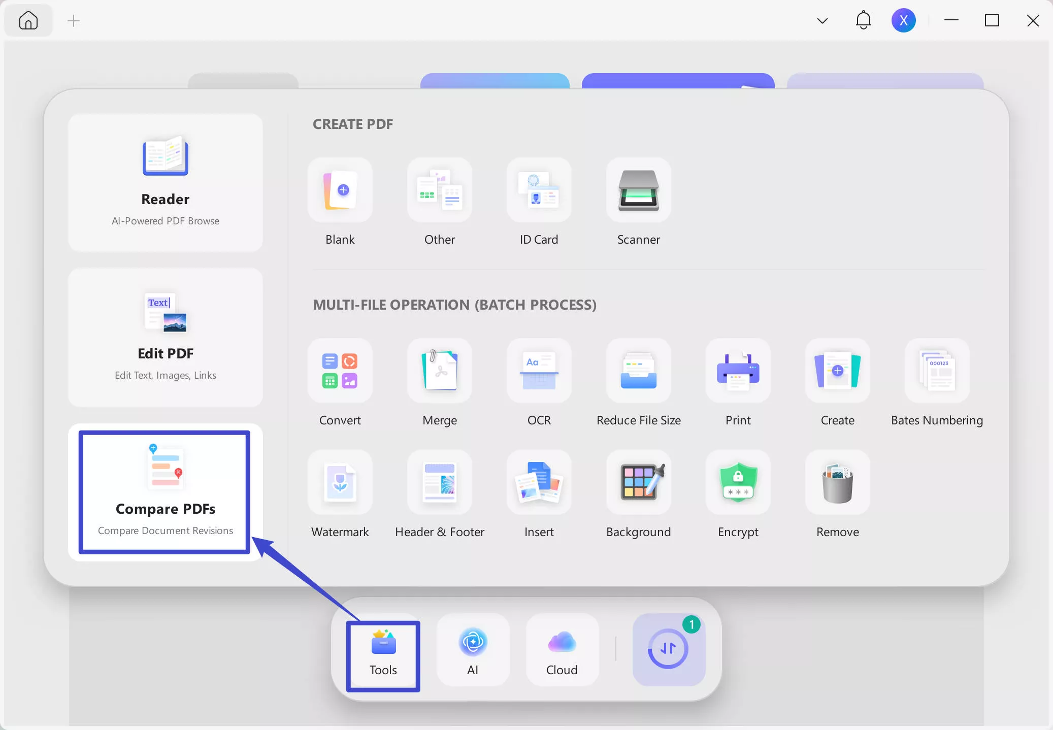 compare pdfs