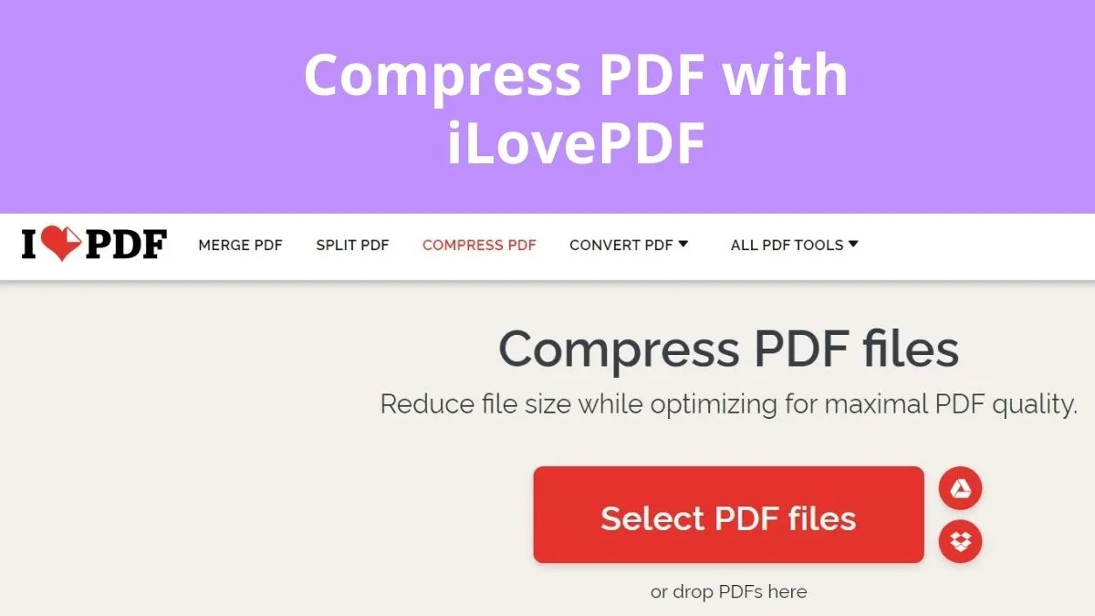 Pdf compress store size