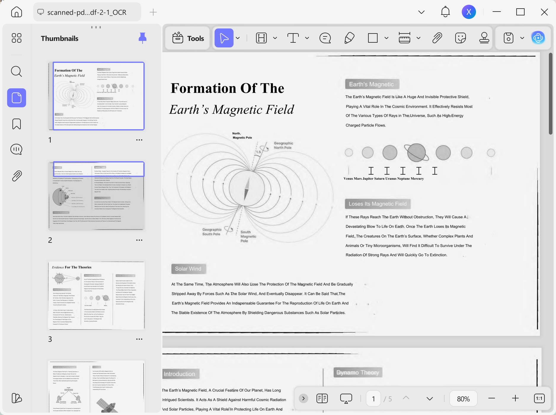 Scanned PDF File in UPDF