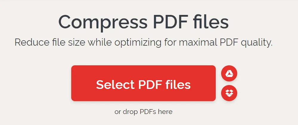 PDF-Kompressor iLovePDF