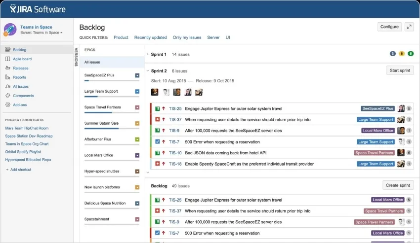 jira best project management software