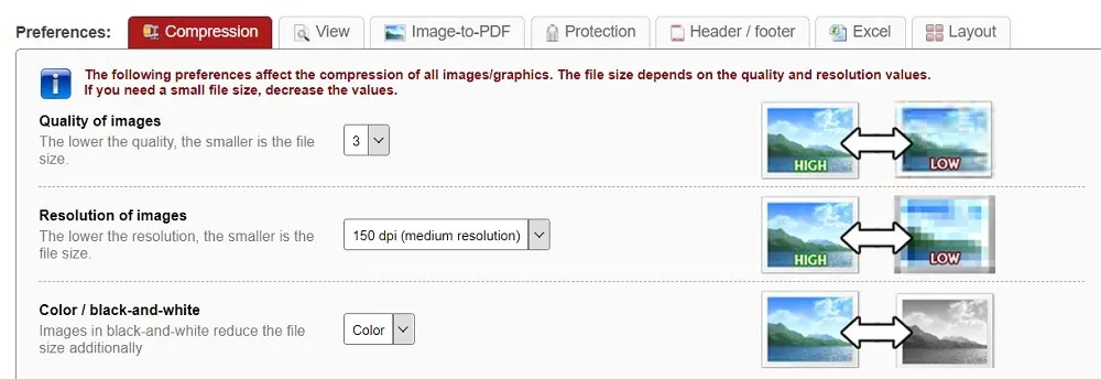 how to make pdf file size smaller