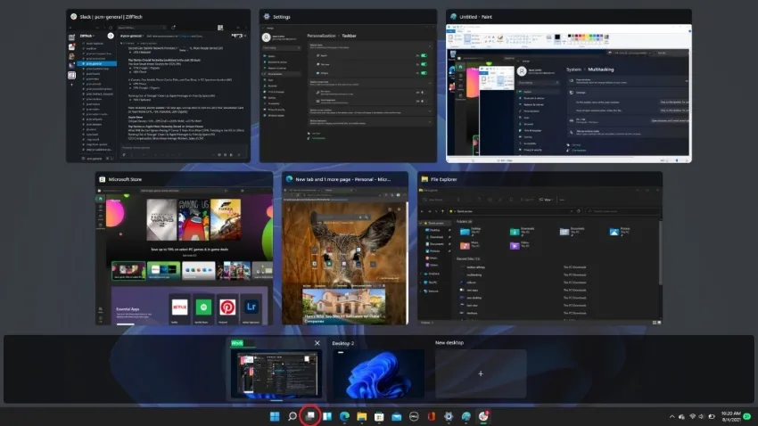 manage multiple desktops on windows 11