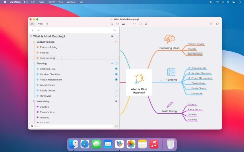 mindnode mac productivity app