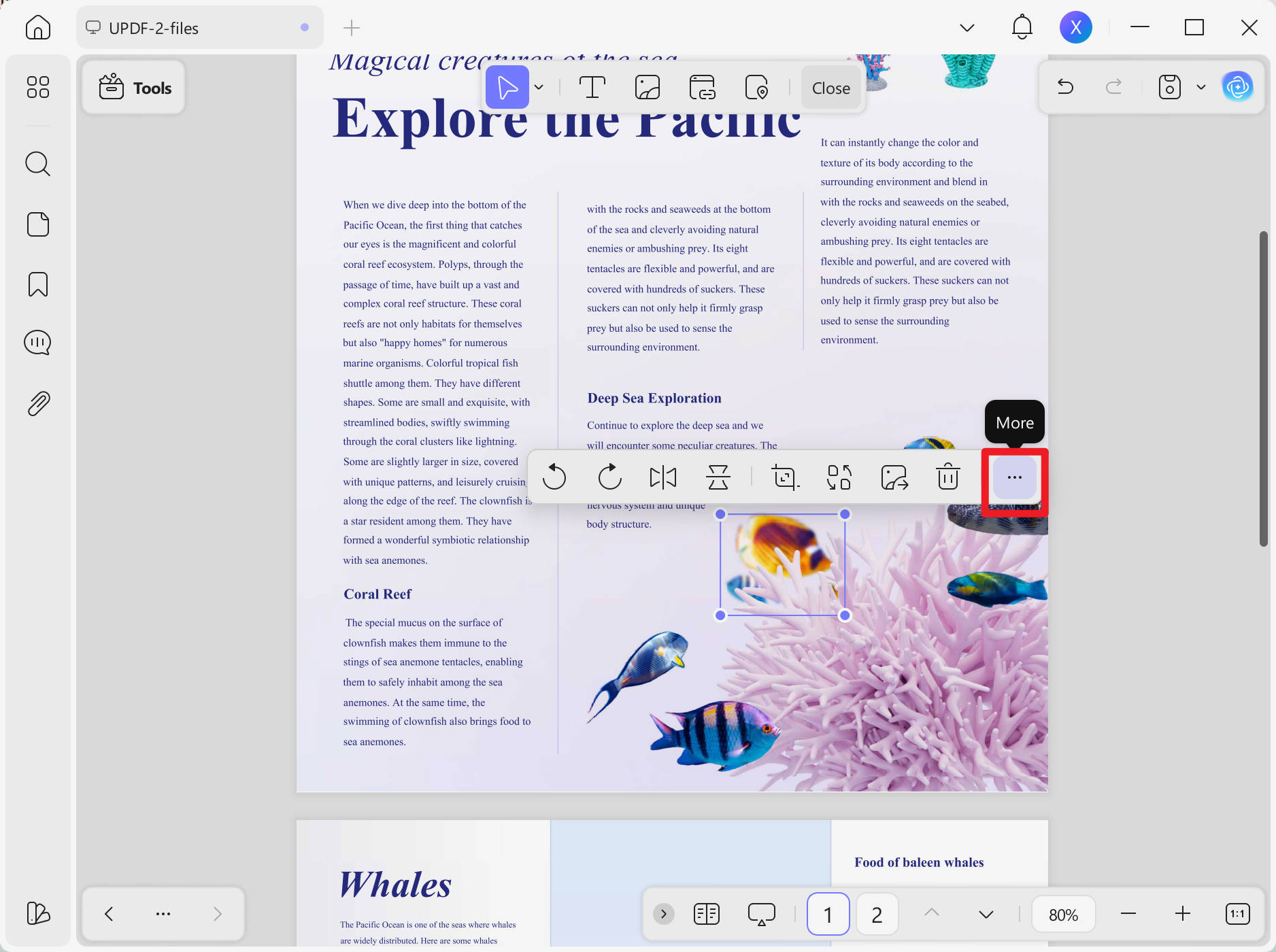 Extract Image Option in UPDF to extract all images from PDF