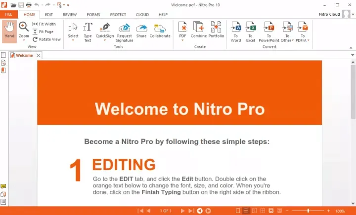melhor editor de pdf nitro