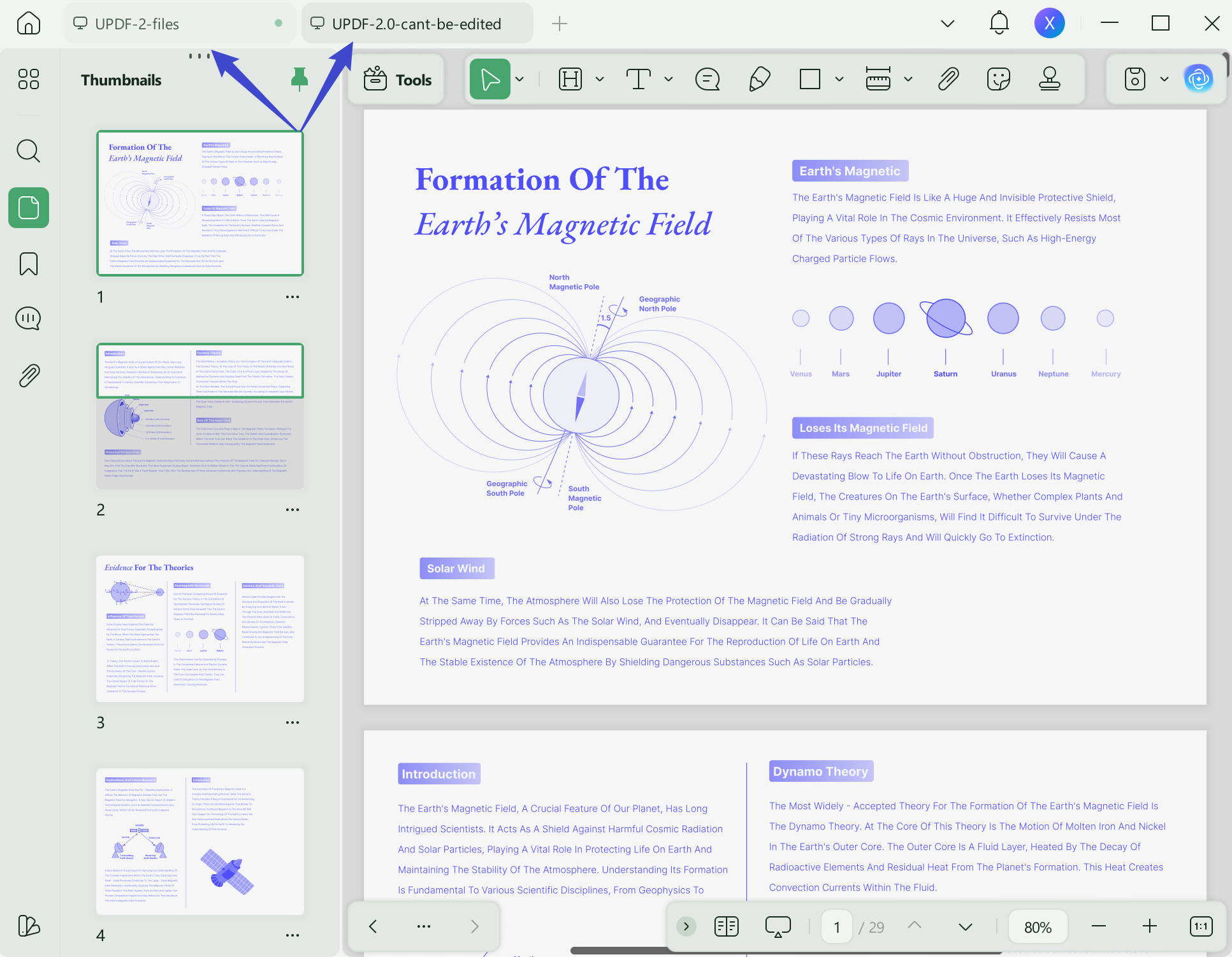 Open multiple PDFs at once in UPDF