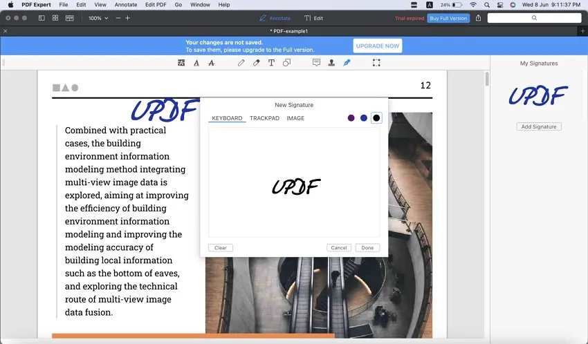 offline PDF-Signatur - PDF Expert