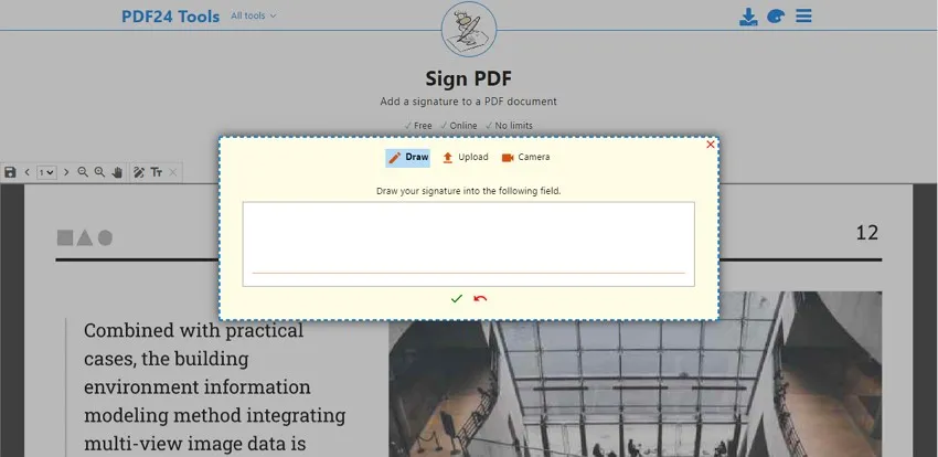 online PDF-Signatur-Tool pdf24