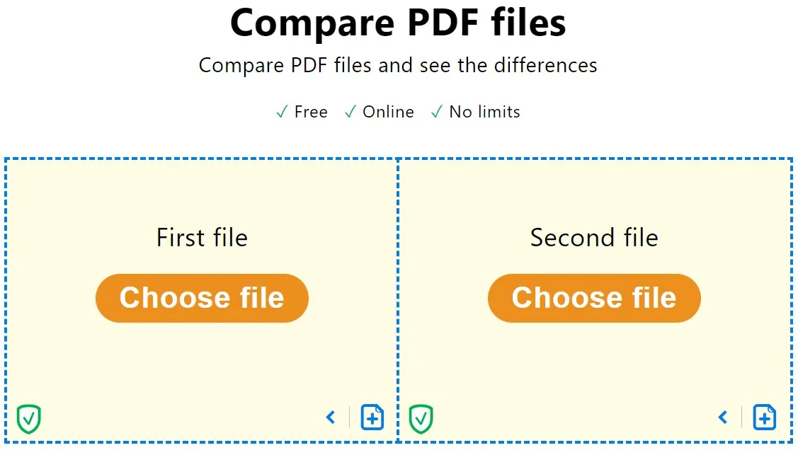 comparer des pdf en ligne