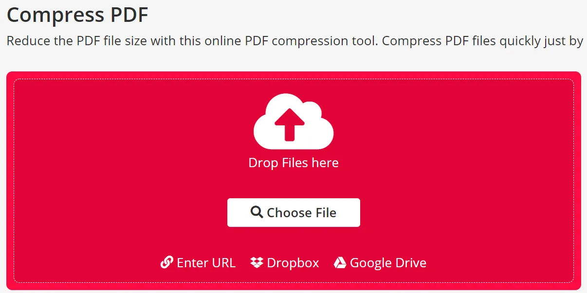 pdf compressor online free pdf2go