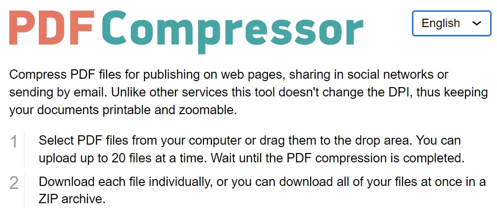 software de compressão de pdf
