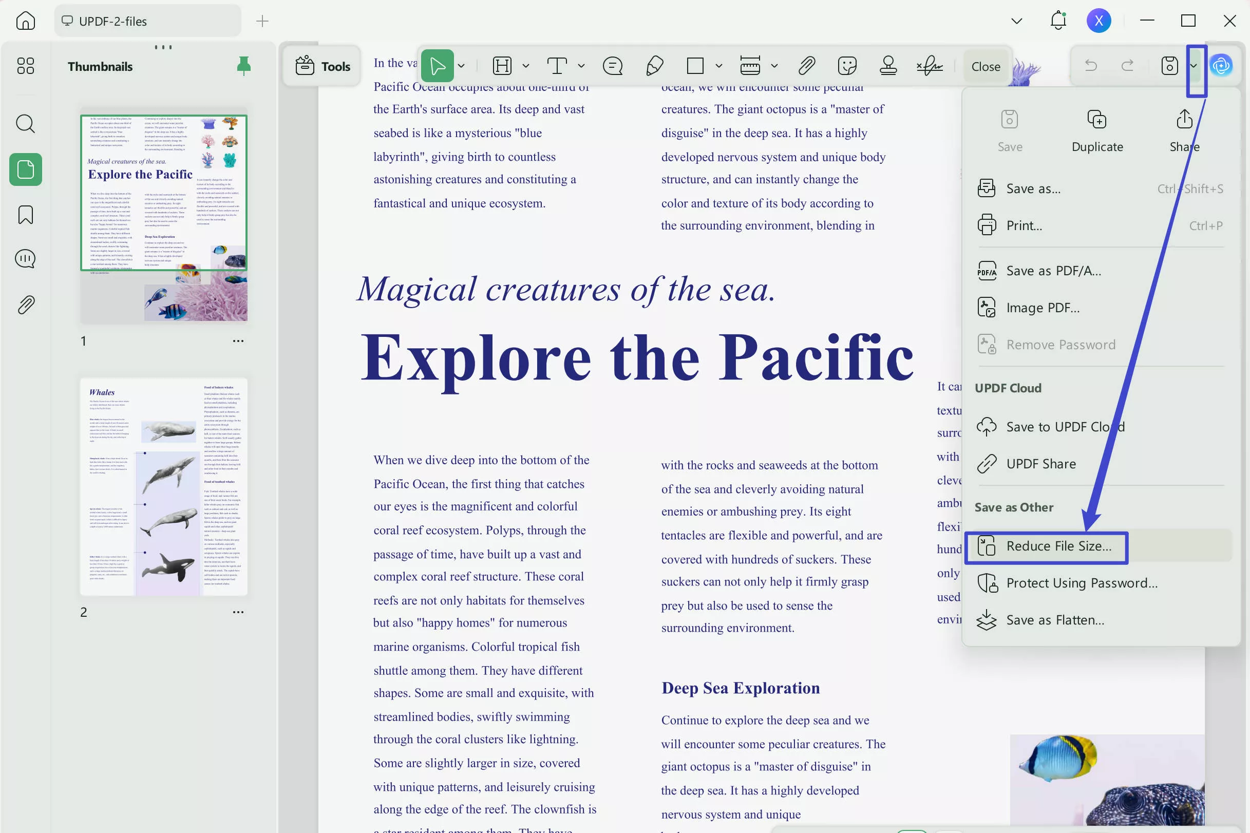 reduce PDF size