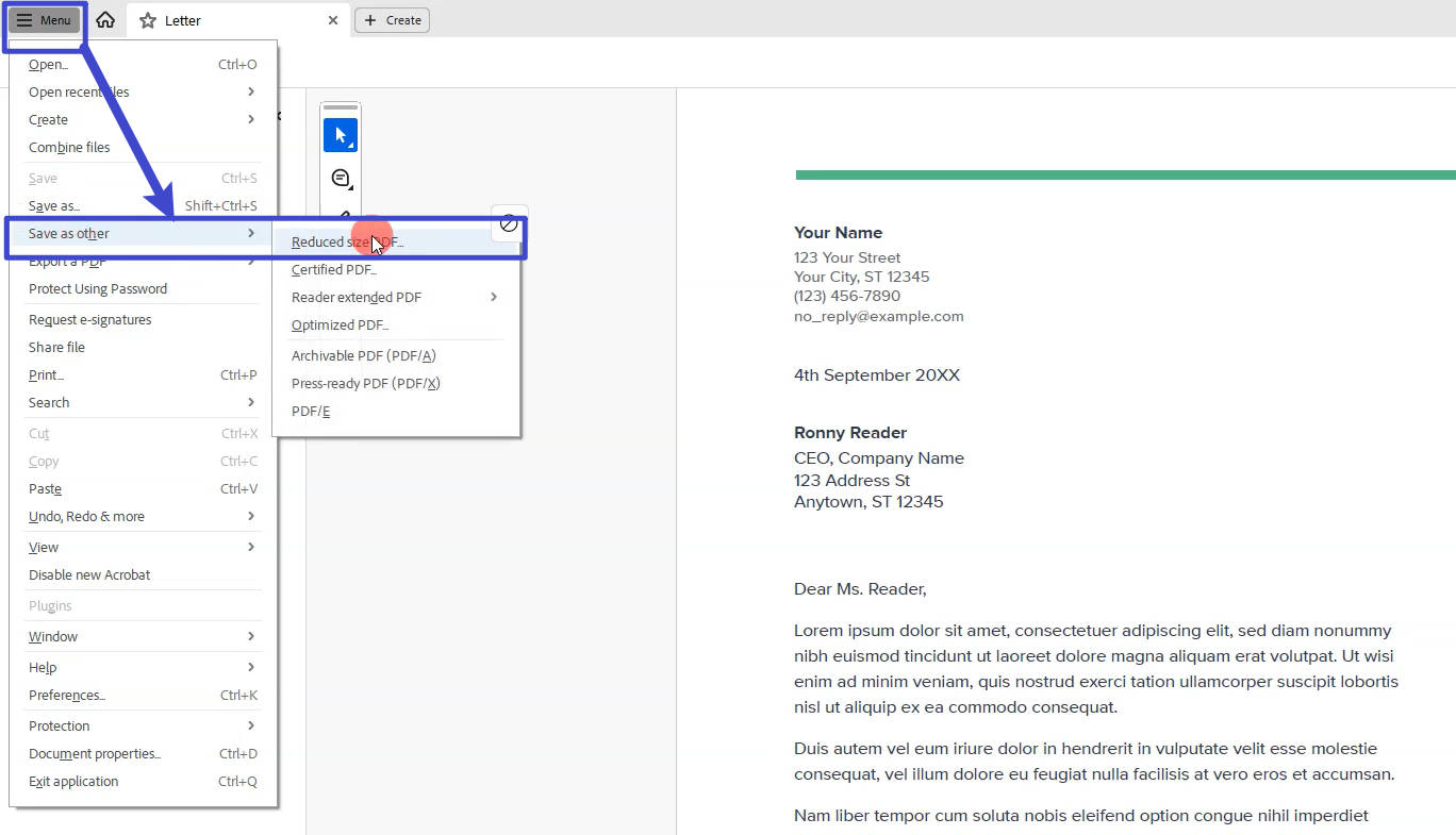 reduce file size