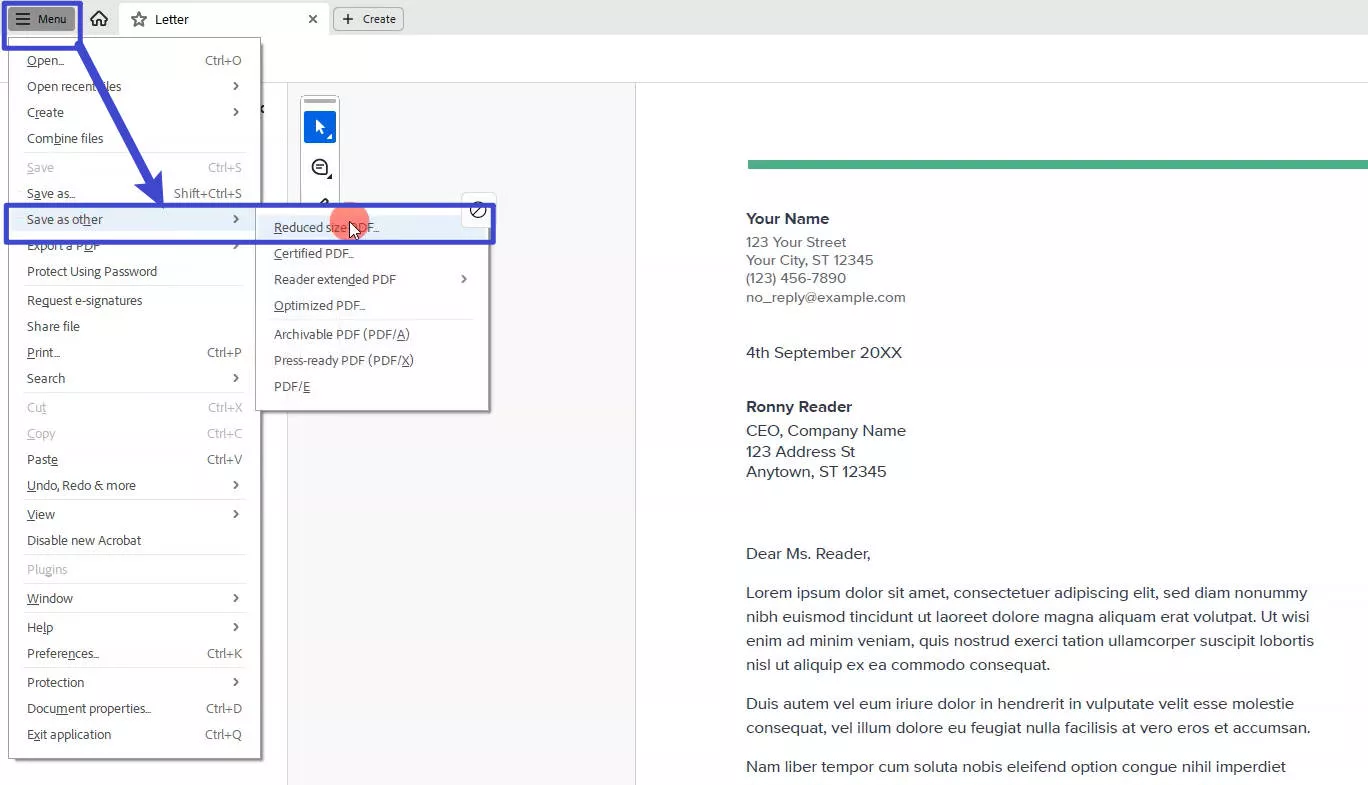 reduce file size