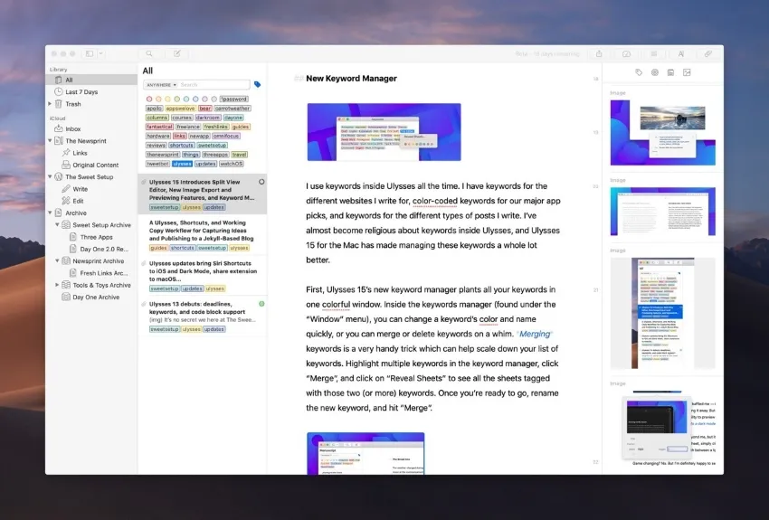 Notizen-App für Mac