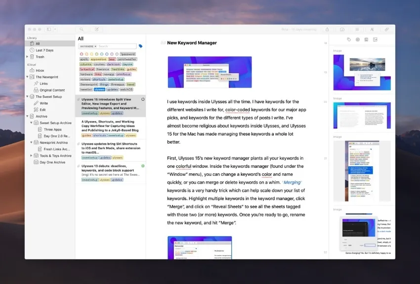 Notizen-App mac Ulysses