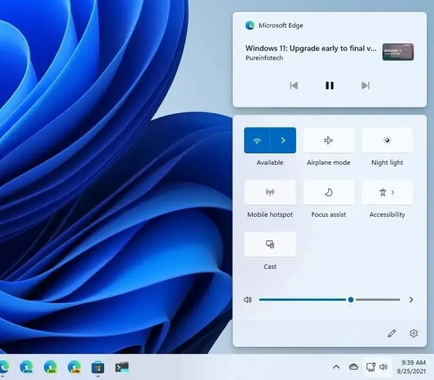 contrôle multimédia universel Windows 11