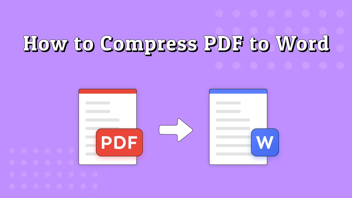 How to Compress PDF to Word