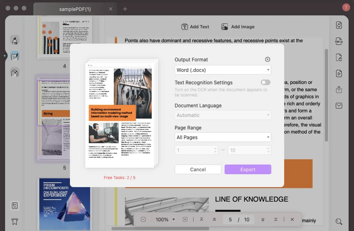 como abrir um pdf no word mac