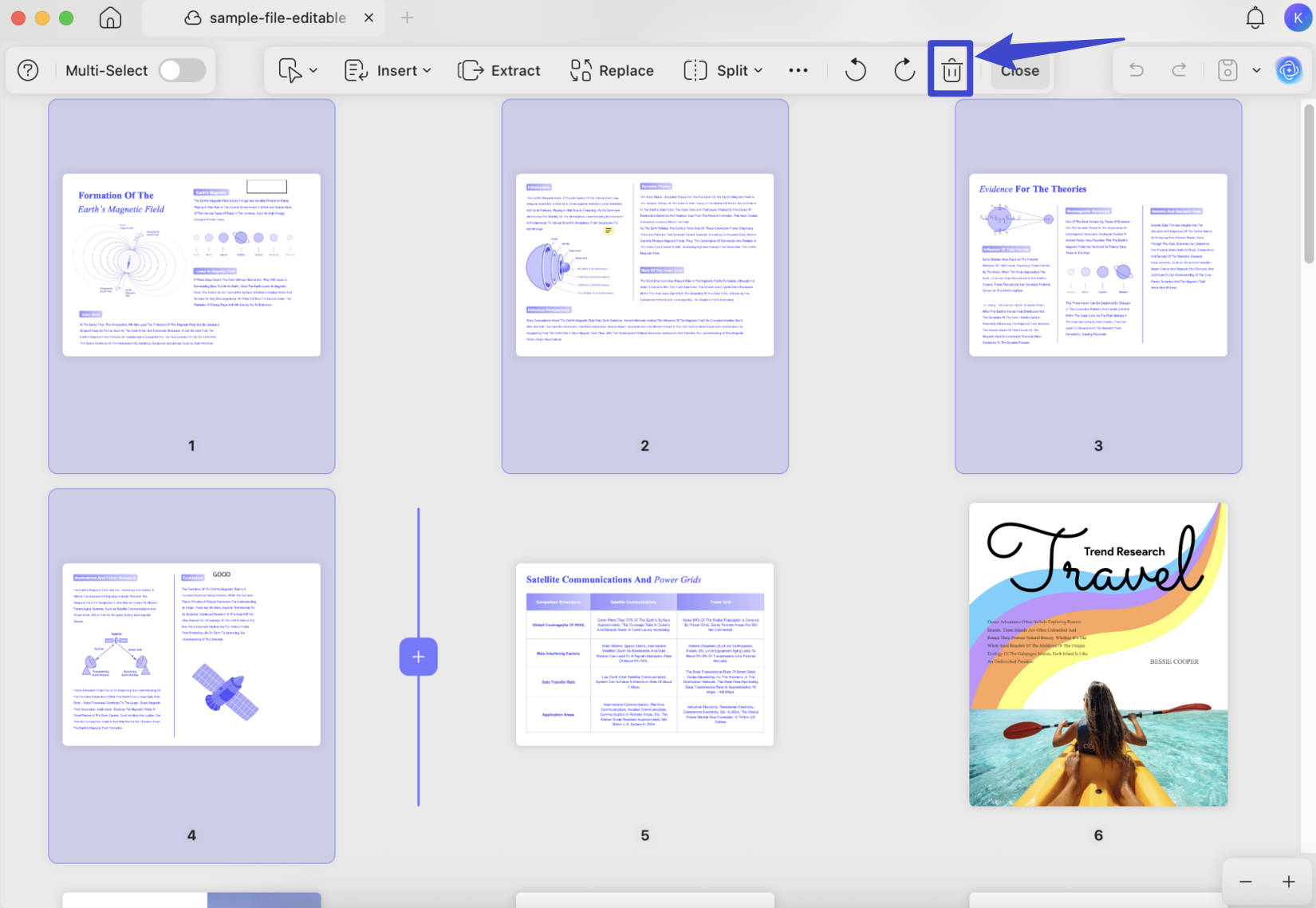 compress pdf mac delete the unwanted pages to compress PDF on Mac with UPDF