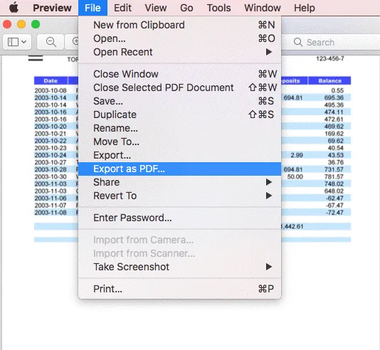 remove password from pdf mac preview
