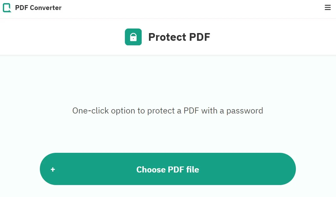 senha de proteção ao PDF