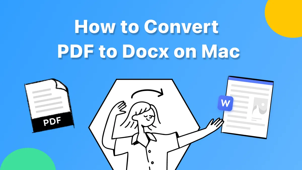 Cómo convertir PDF a DOCX en Mac con 2 métodos