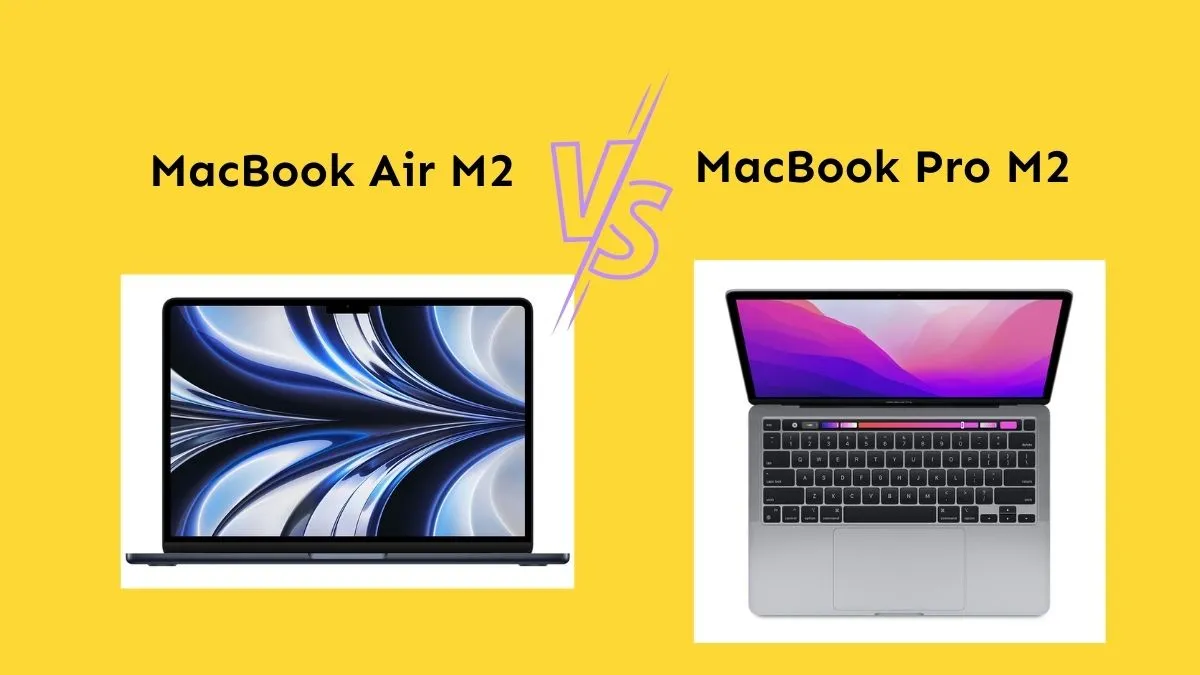 macbook air m2 vs macbook pro m2