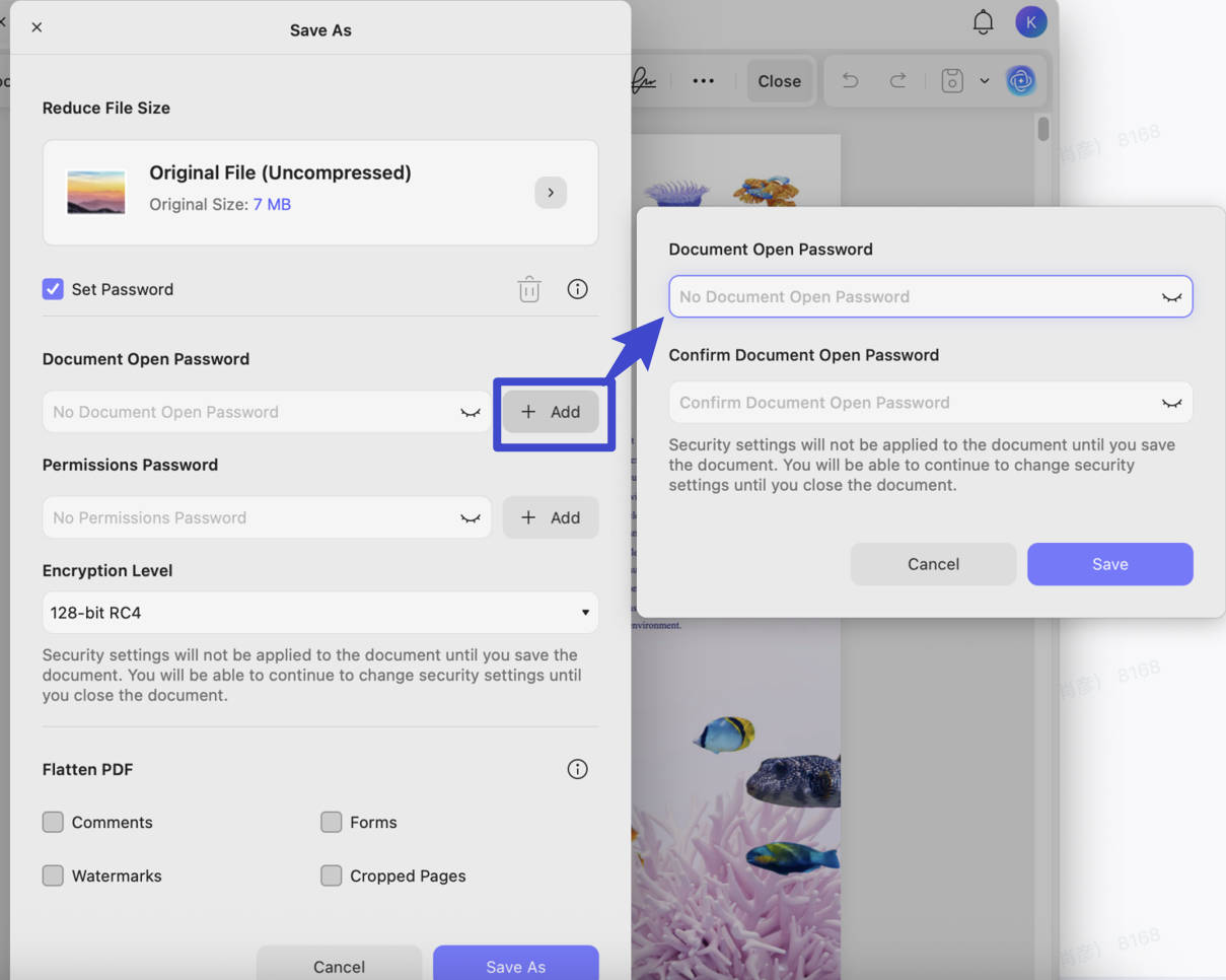 open password encrypt pdf mac