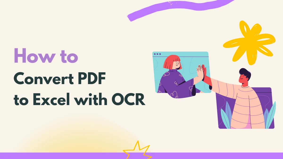 2 Métodos para Converter PDF em Excel com OCR