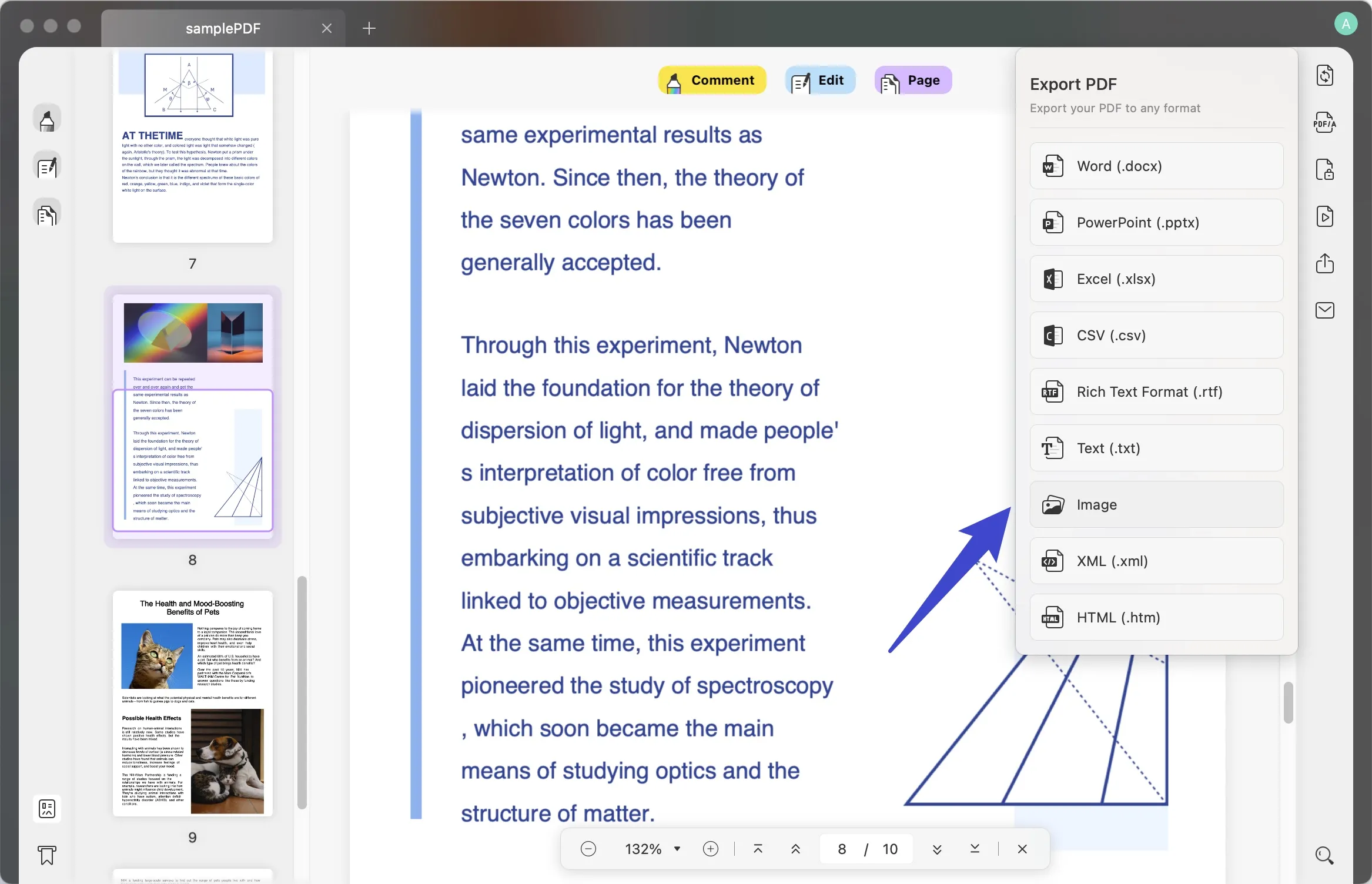 convertir pdf a png