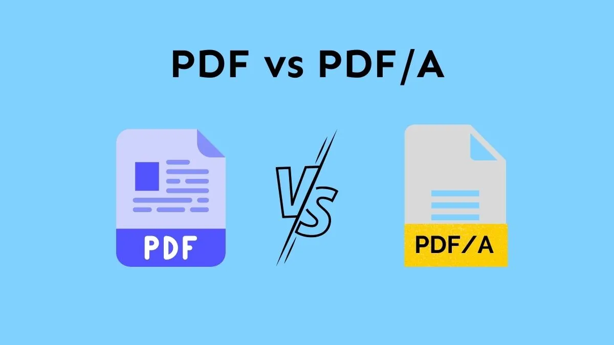 What is PDF/A and the Difference between PDF and PDF/A?