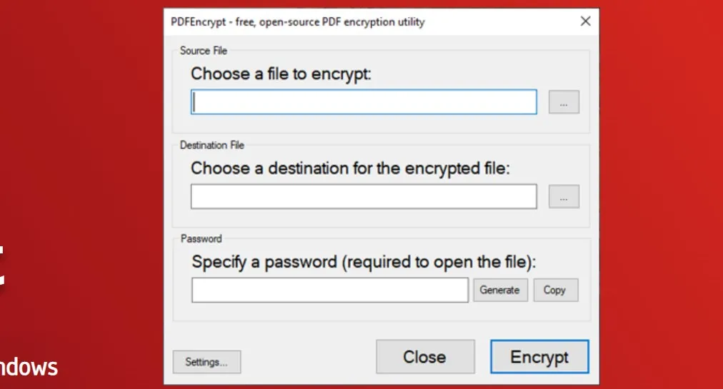 proteggere pdf con password