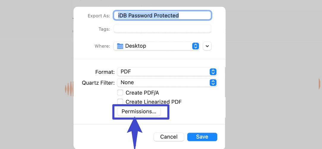password protect pdf mac