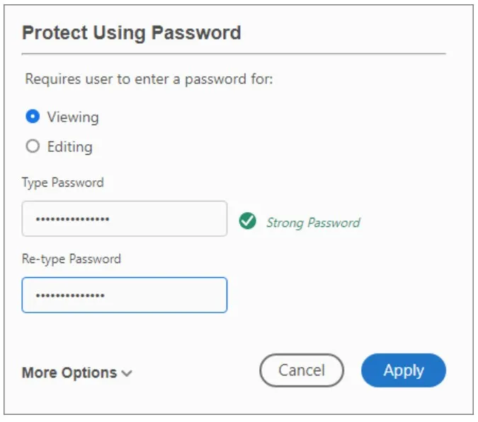 how to password protect a pdf in adobe reader